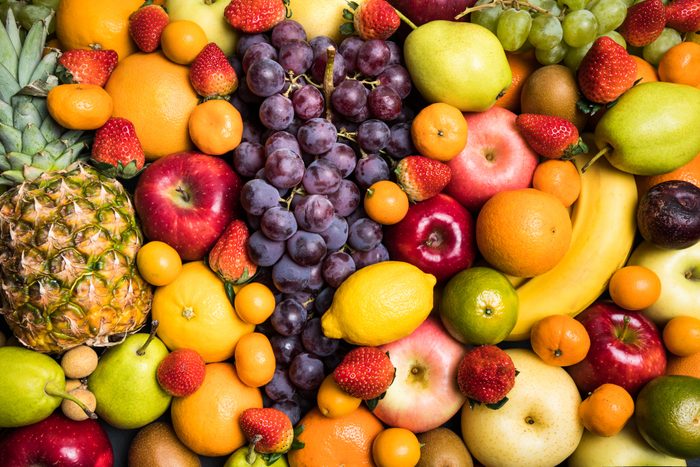 Colorful fruit background